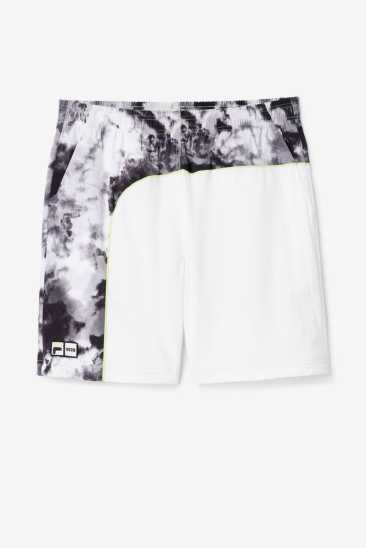 Fila Homme Msgm X Fila Printed Short 001 Noir / Space Dye Print Fila France MIG-936457